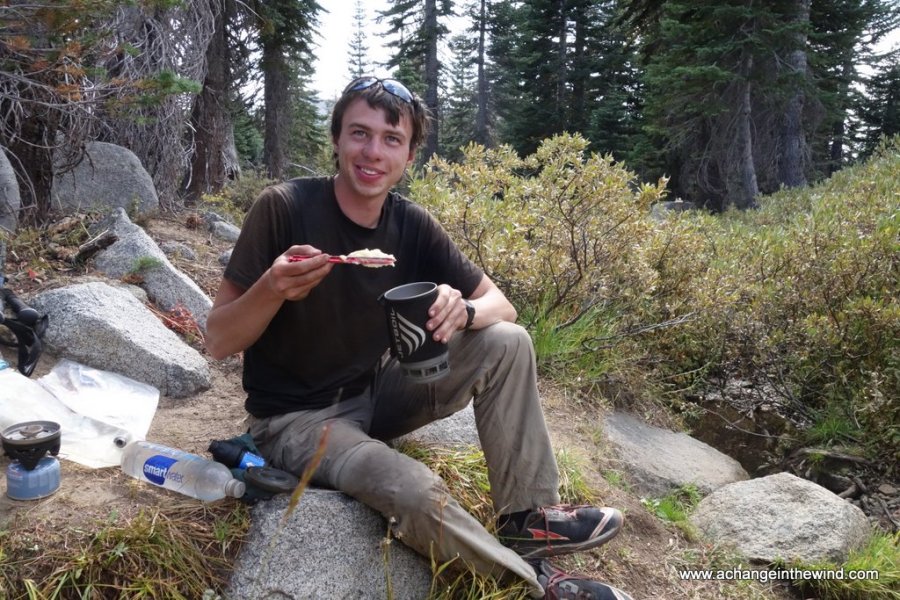 Chop Stakes at the headwaters of the American River on the Pacific Crest Trail